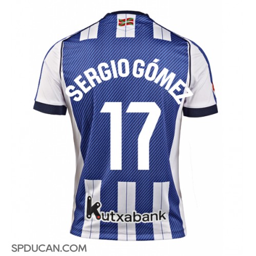 Muški Nogometni Dres Real Sociedad Sergio Gomez #17 Domaci 2025-26 Kratak Rukav